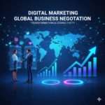 Accord commerciale virtuel illustrant le marketing digital