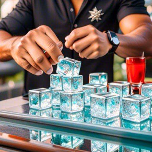 Glaçons alimentaires propres et bien formés produits par Soglaa