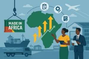 Illustration du commerce en ligne en Afrique