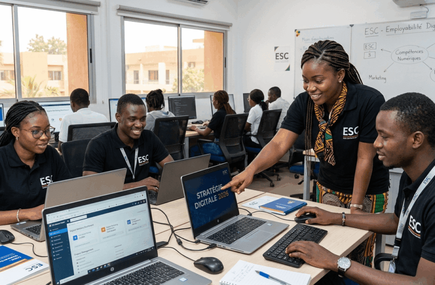 étudiants de l’ESC développant leur employabilité digitale avec des outils numériques