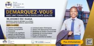 École de commerce de Ouagadougou : Le choix…