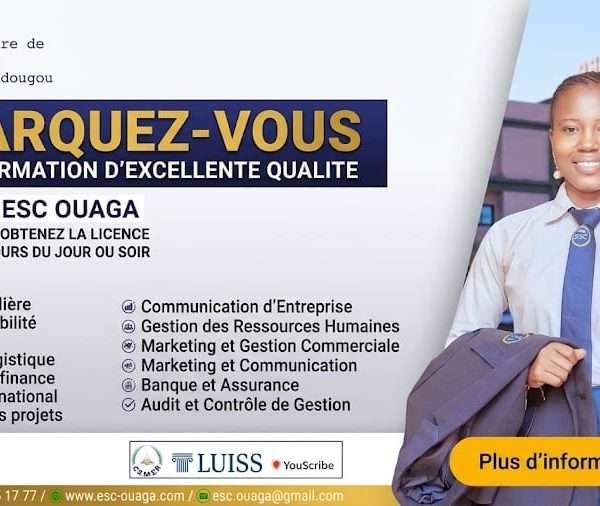 École de commerce de Ouagadougou : Le choix de l&rsquo;excellence